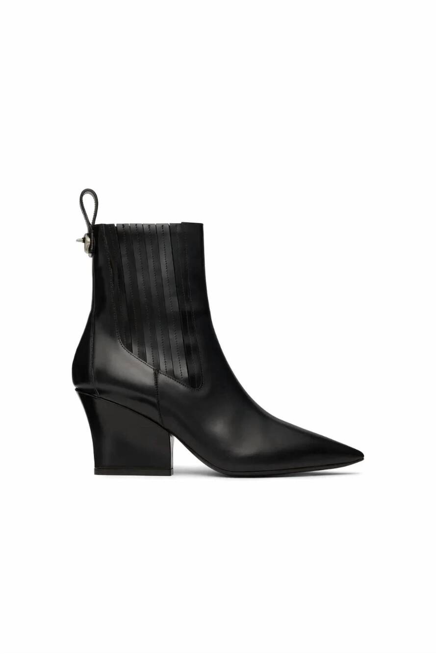NEW VALENTINO GARAVANI women's v logo lockette beatle boots in black